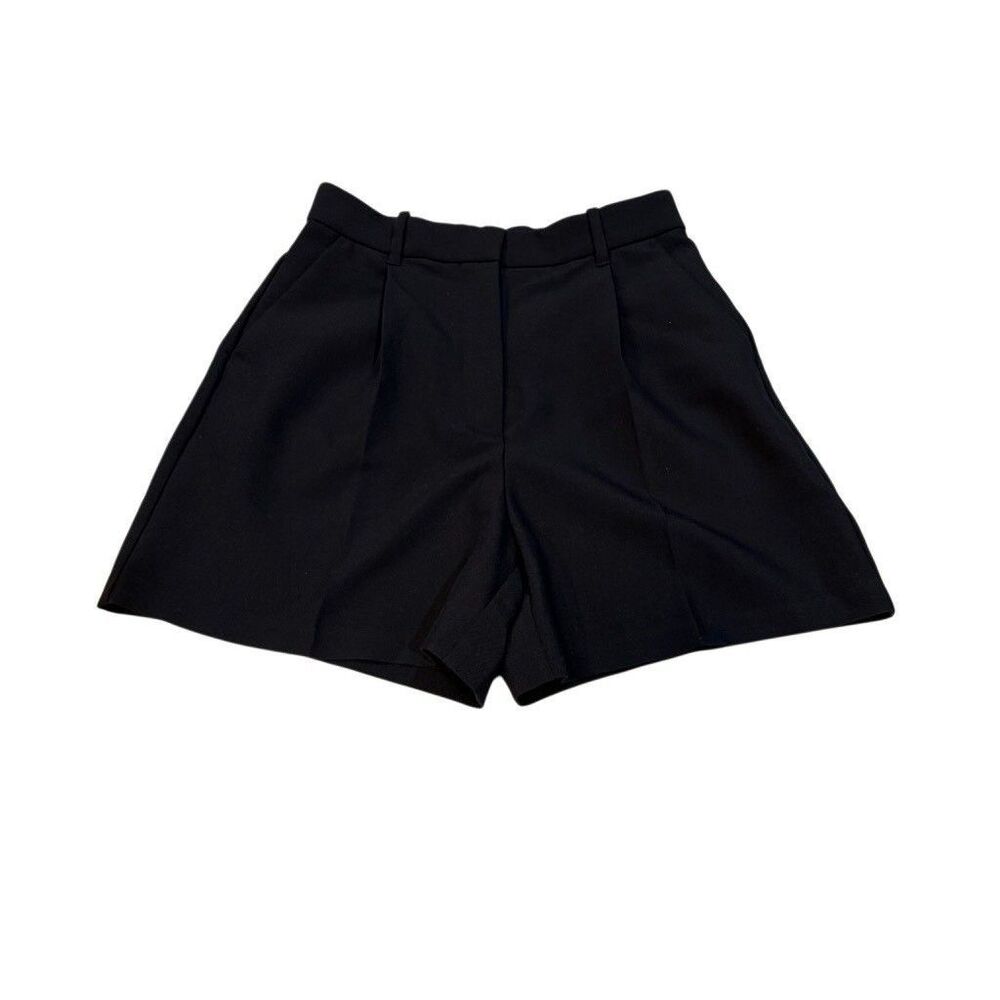 NWT Abercrombie & Fitch Sloane Tailored Shorts Black Size Small Women's Pleated